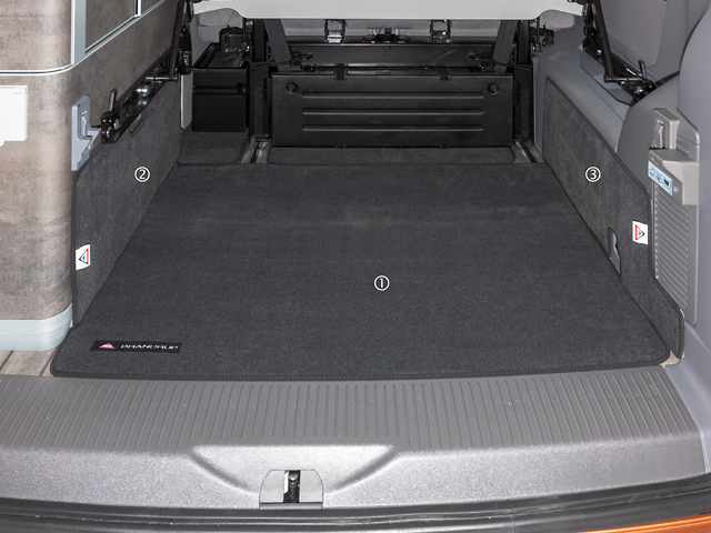 BRANDRUP Boot space carpets for T6.1 T6 T5 Ocean Coast and